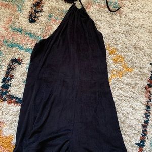 Revolve romper. Black velvet. Size S.
